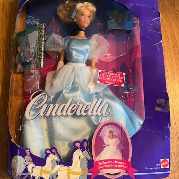 1991 Disney Classics Cinderella Barbie - Picture 1 of 6